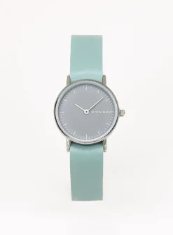 26 mm silver case watch