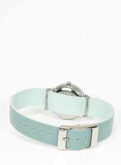 26 mm silver case watch