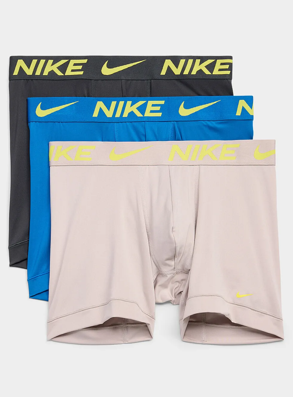 5" neon-yellow logo boxer briefs