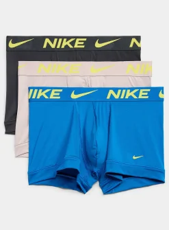 3" neon-yellow logo trunks