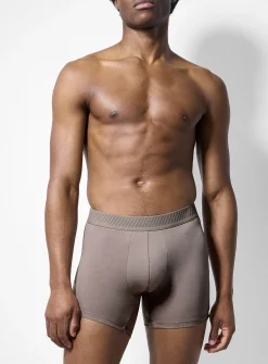5" neutral-hued stretch boxer brief