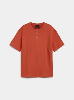 100% organic cotton Henley T-shirt