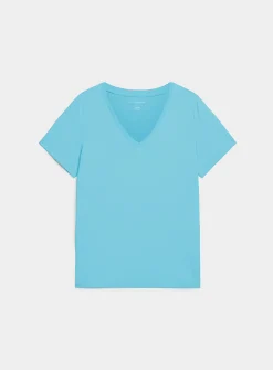 100% organic cotton V-neck T-shirt