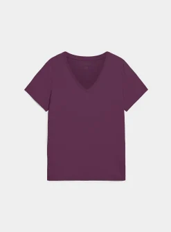 100% organic cotton V-neck T-shirt