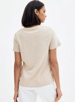 100% organic cotton V-neck T-shirt