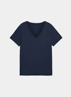 100% organic cotton V-neck T-shirt