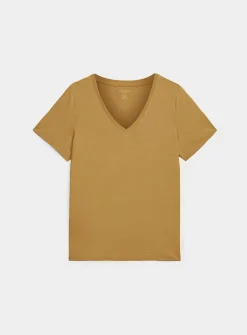 100% organic cotton V-neck T-shirt