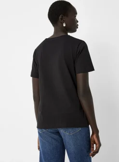 100% organic cotton V-neck T-shirt