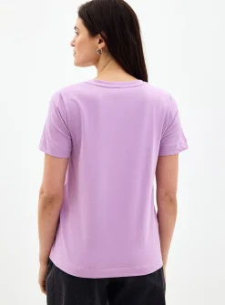 100% organic cotton V-neck T-shirt