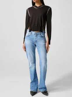 2009 pale blue straight-leg jean