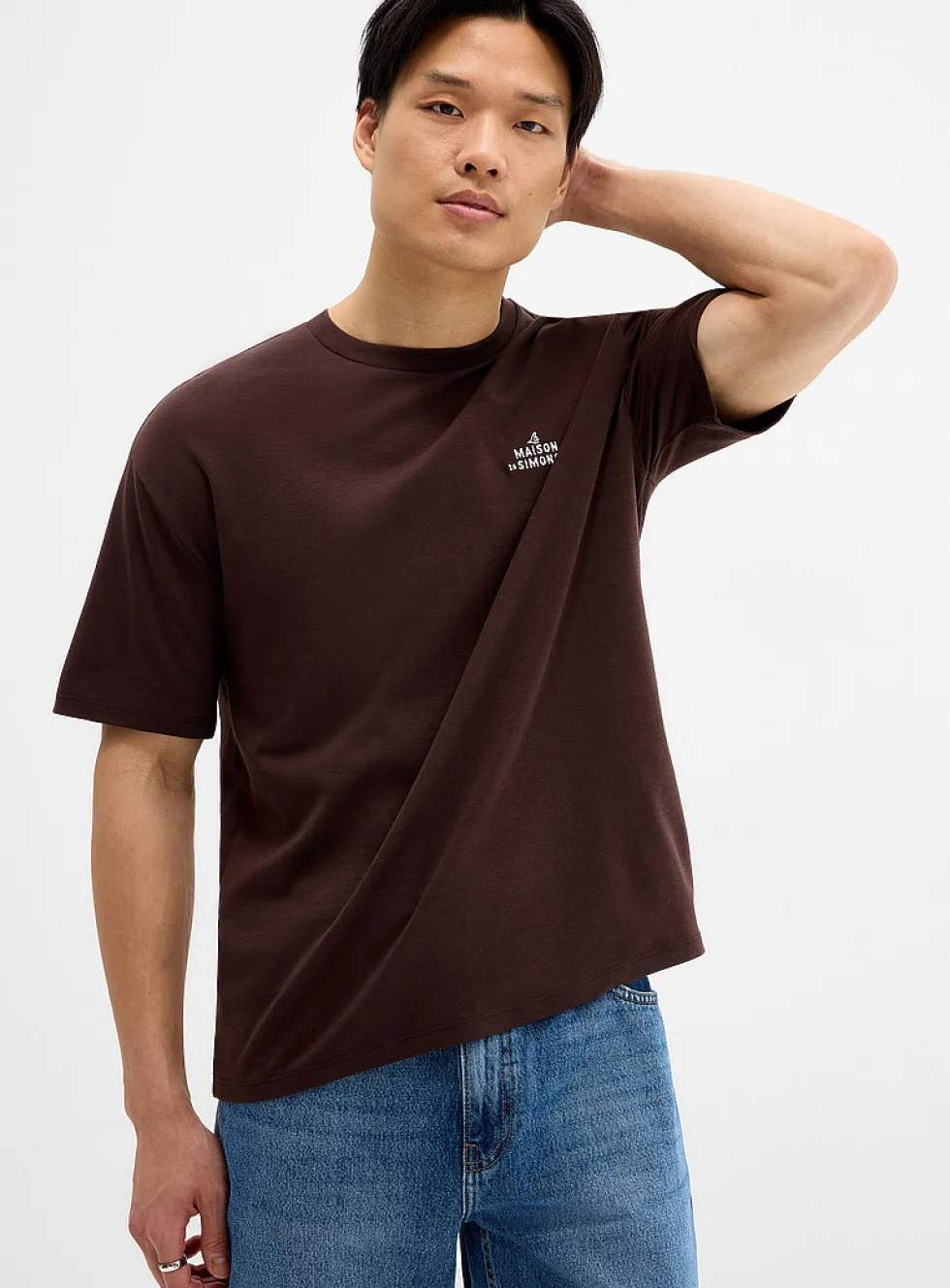 1840 print T-shirt