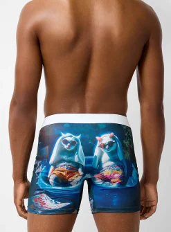5" relaxing cat boxer brief