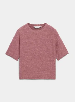 100% reprocessed cotton textured sweater