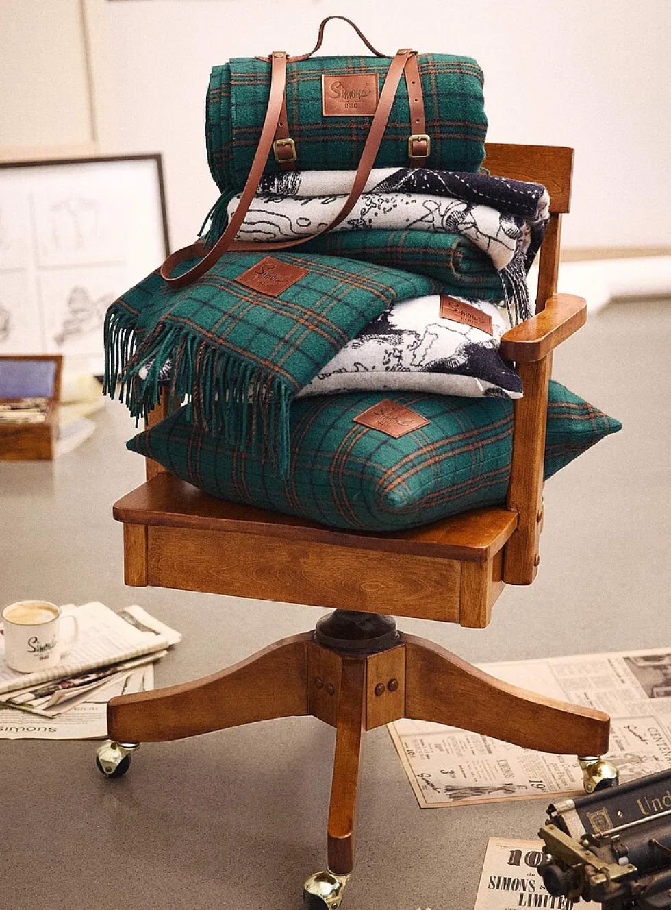 100% responsible 1840 wool throw