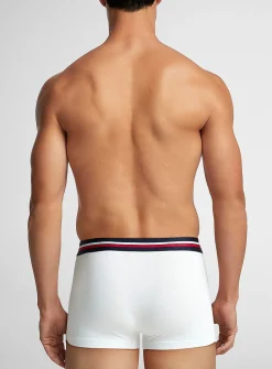 3" retro striped-waist trunk