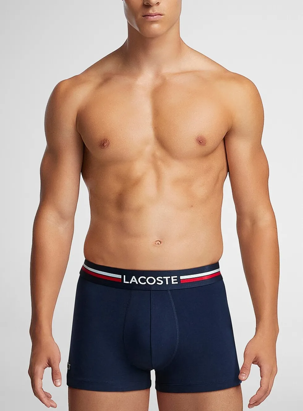 3" retro striped-waist trunk