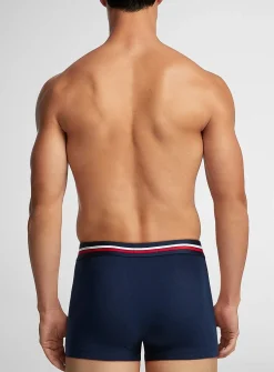 3" retro striped-waist trunk