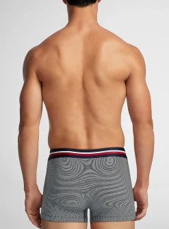 3" retro striped-waist trunk