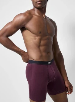 6" single-stripe boxer briefs