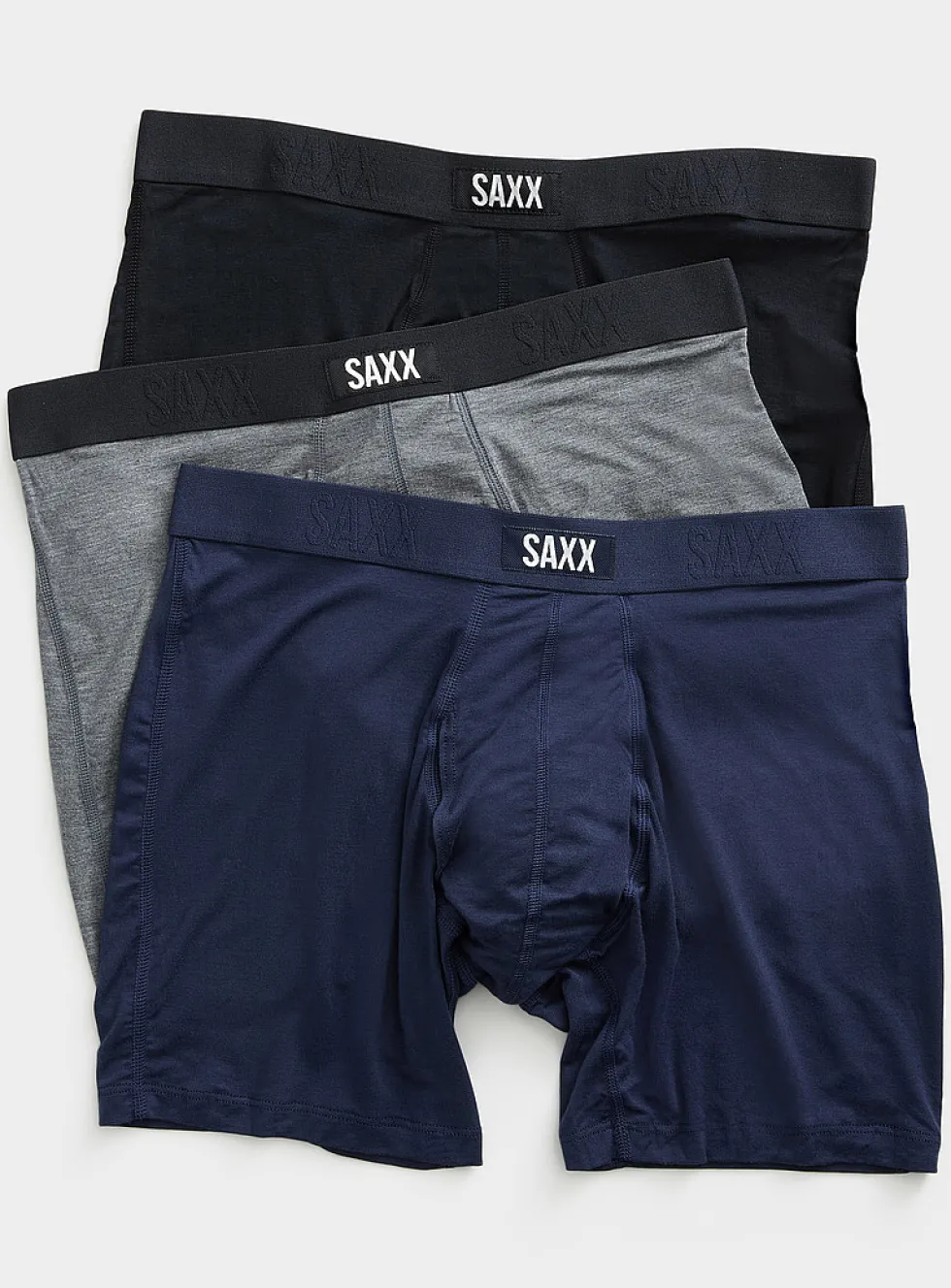 6" solid boxer briefs