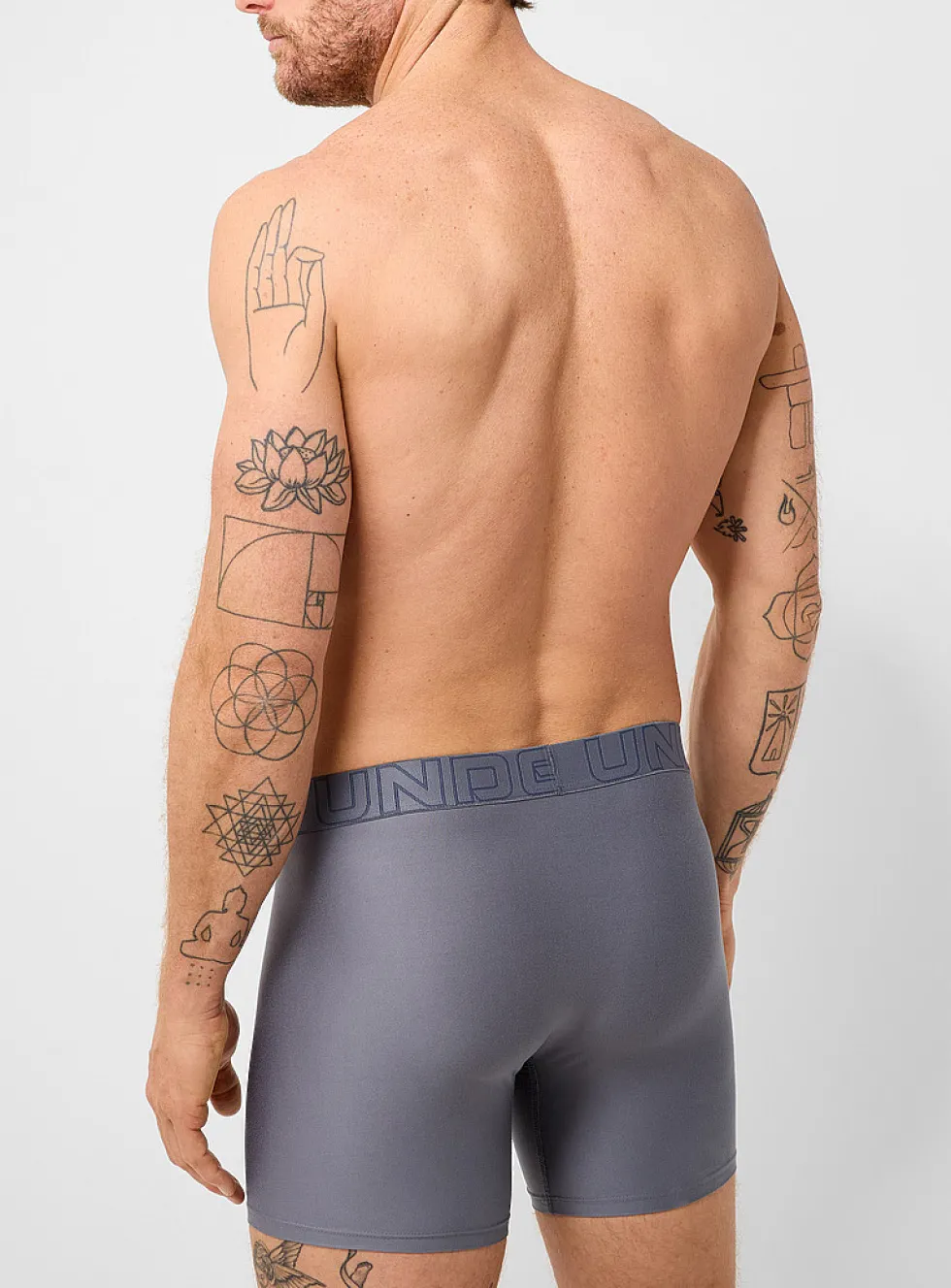 6" solid microfibre boxer brief