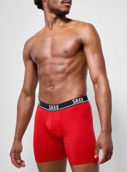 6" solid micro-perforated boxer briefs