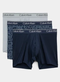 6" solid/dot stretch boxer briefs