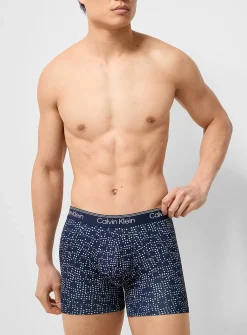6" solid/dot stretch boxer briefs