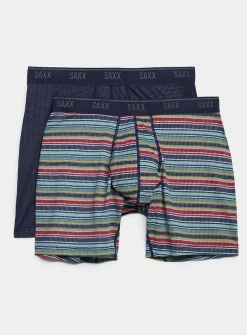 6" striped/solid micro-dotwork boxer briefs