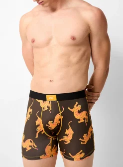 5" tiger boxer brief