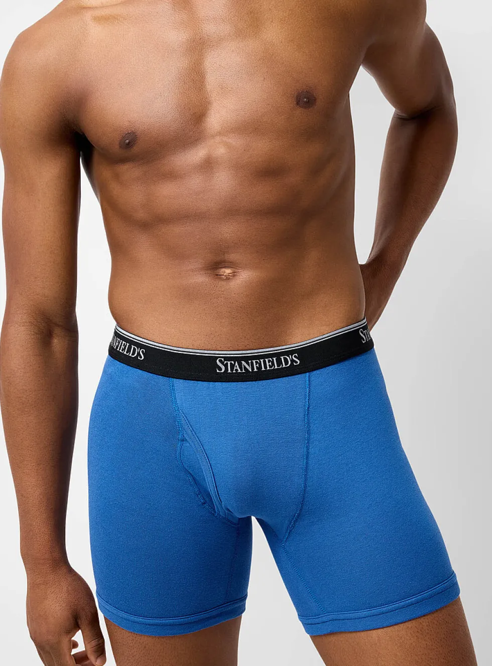 6" ultra-comfortable solid boxer briefs
