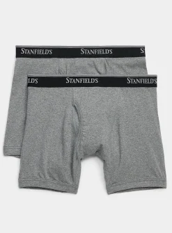 6" ultra-comfortable solid boxer briefs