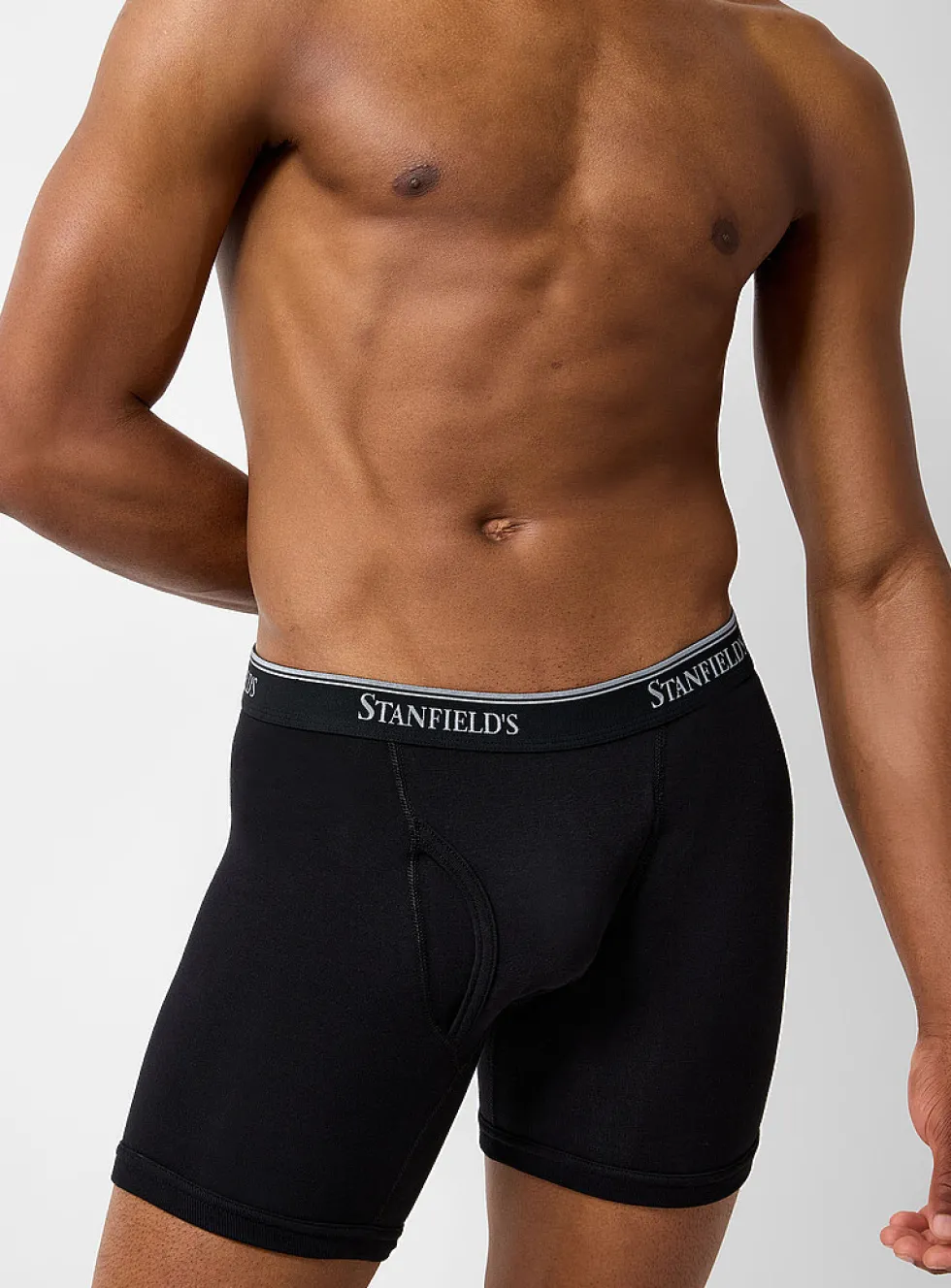 6" ultra-comfortable solid boxer briefs