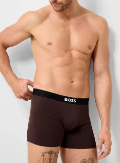 5" white-logo solid boxer brief