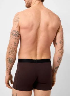 5" white-logo solid boxer brief