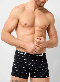 4" white-logo stretch boxer briefs