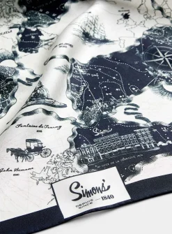 A Grand Voyage pure silk scarf