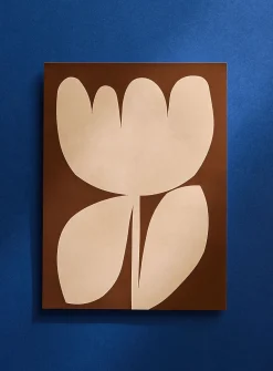Abstract flower art print