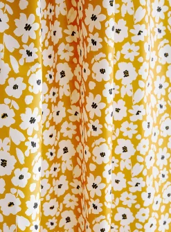 Abstract flowers shower curtain