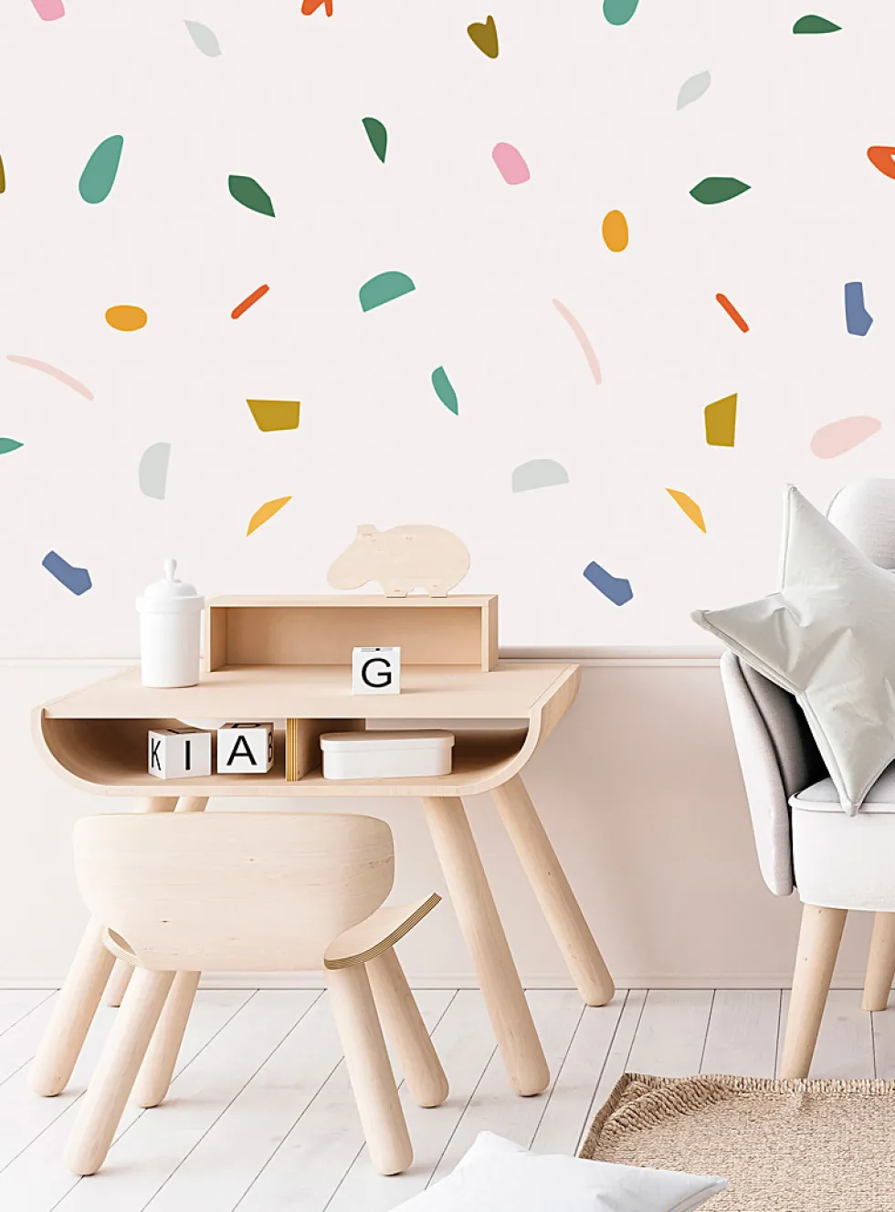 Abstract painting wall stickers