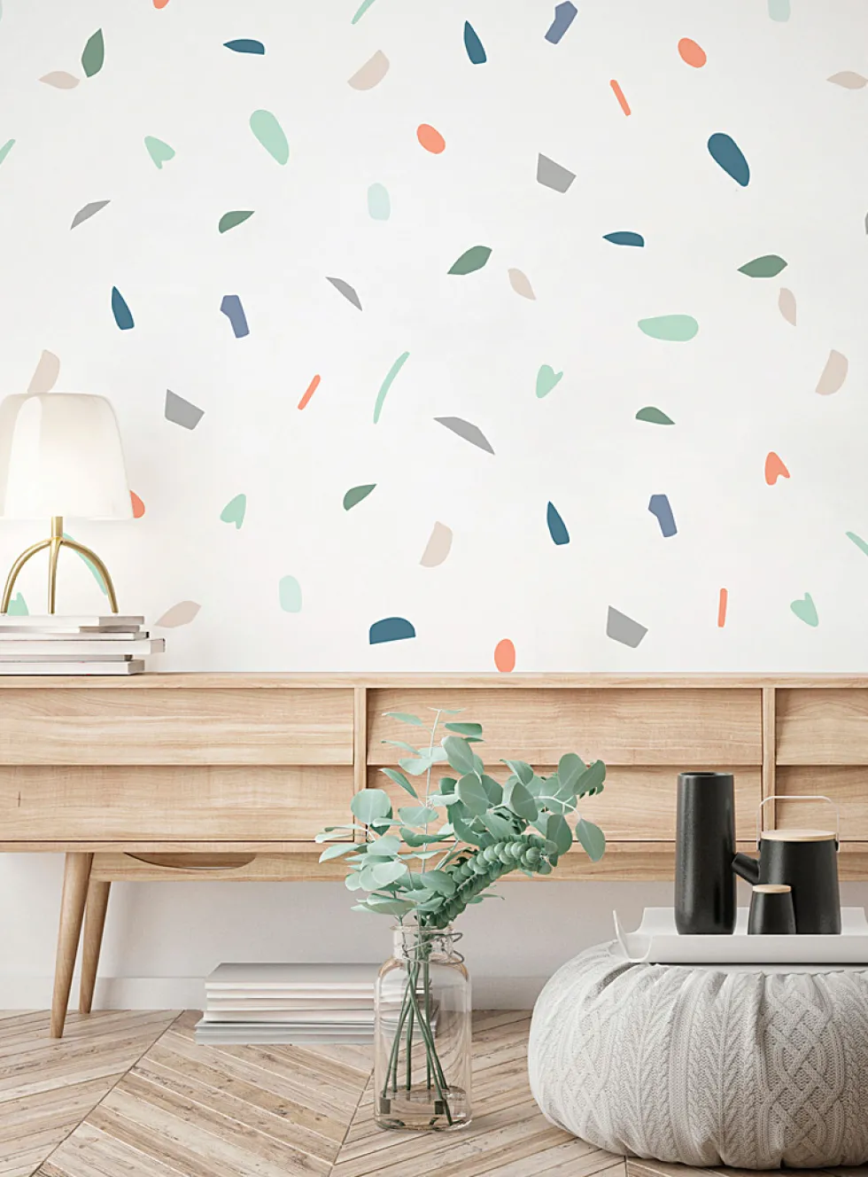 Abstract painting wall stickers