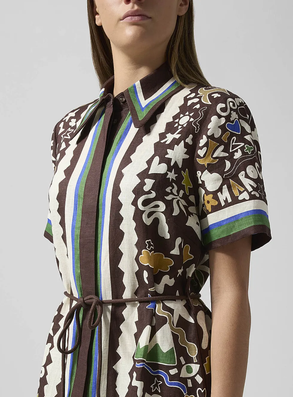 Acacia pure linen shirtdress
