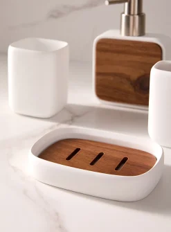 Acacia wood and resin accessories