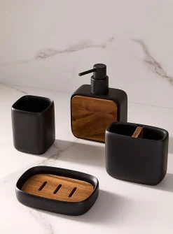 Acacia wood and resin accessories