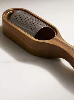 Acacia wood cheese grater set