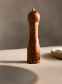 Acacia wood pepper mill