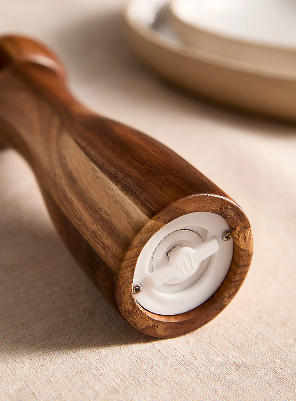 Acacia wood pepper mill