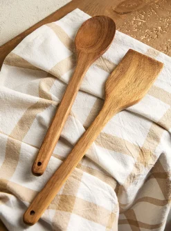 Acacia wood serving utensils