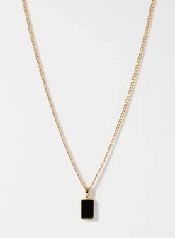 Accent plate necklace