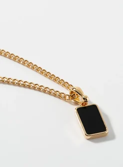Accent plate necklace